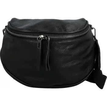 Kabelka Stylová dámská koženková kabelko-ledvinka Ergitta, černá