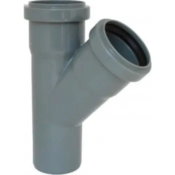 kanalizace GIENGER Odpadní odbočka HTEA plastová 45° DN 75/50 ø 75/50 mm