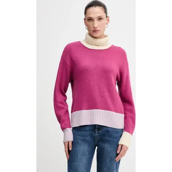 Dámský svetr Svetr s příměsí vlny United Colors of Benetton 16YCE204I růžová 42X, vel. XS