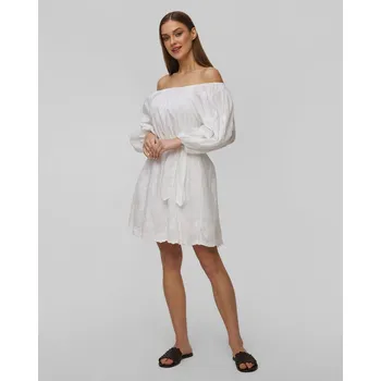 Dámské šaty Bílé Dámské Letní šaty Se španělským Výstřihem Juliet Dunn Boho Jd8110-whi