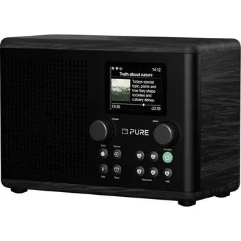 Radiopřijímač Pure Classic H4i Black-Black Ash EU/UK 254585 kapesní rádio, internetové, DAB+, FM, DAB+, Bluetooth, USB, MP3, internet,