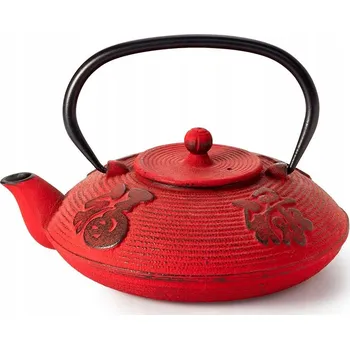 Konvice na čaj Litina konvice "Tianjin" 800 ml Červená - Čínský znak