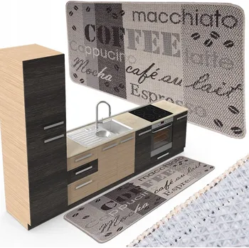 Koberec Flex Protiskluzový kuchyňský Koberec Hnědý 67x140 cm