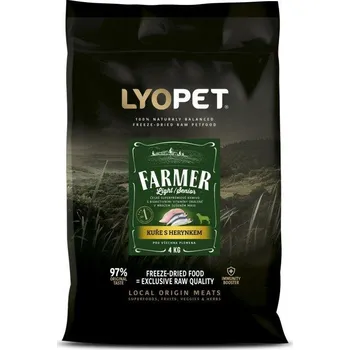 Krmivo pro psa Lyopet Granule pro psí seniory všech plemen Lyopet, kuře s herynkem Hmotnost: 400 g