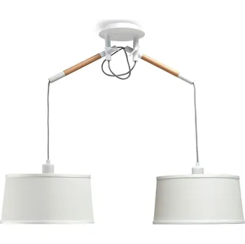 Mantra 4930 Nordica, bílé závěsné svítidlo 2x E27, prům. 33cm