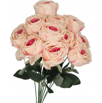 umělá květina UMĚLÉ KVĚTY ROSTLINY RŮŽE KYTICE HUSTÁ XXL 50CM