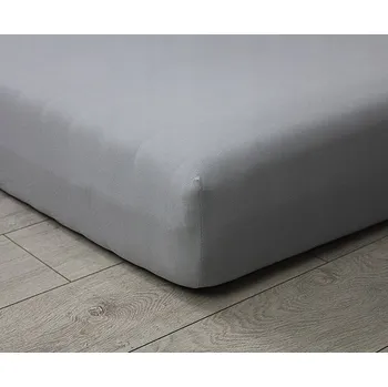 Prostěradlo Prostěradlo JERSEY s gumou 140x200 luxusní silné SVĚTLE ŠEDÉ popelavé