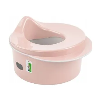 Dětské zboží Nočník 3 v 1 s protiskluzem - růžový; růžová; plast