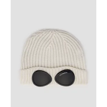 Čepice Vlněná čepice Cp Company Google Wool Beanie V Bílé Barvě Rfcmac742a005509a-103