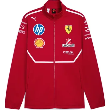 pracovní bunda Ferrari F1 2025 týmová softshellová bunda červená Velikost: XL
