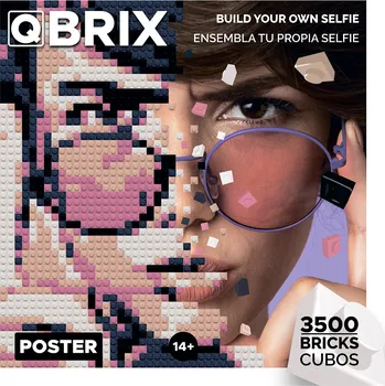 kreativní sada Mozabrick Qbrix Poster – vytvořte si obraz podle fotky