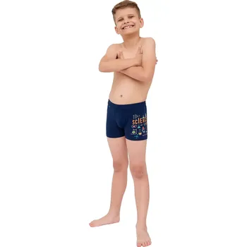 Chlapecké oblečení Chlapecké boxerky Cornette Young Science navy velikost 146/152