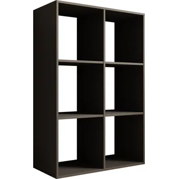 regál ADRK Furniture Regál Lenti 2x3 Barva: šedý, Šířka: 80