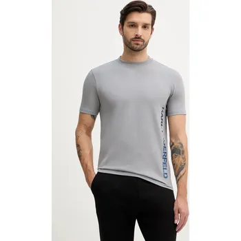 Tričko Karl Lagerfeld 554235.755401 šedá 90X, vel. XXL