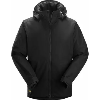 pracovní bunda Snickers Workwear | Bunda nepromokavá AllroundWork černá - Černá / S / S / černá