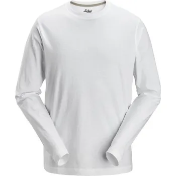Pánské tričko Snickers Workwear | Tričko Classic s dlouhým rukávem bílé - Bílá / L / L / bílá
