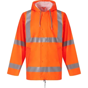 pracovní bunda Yoko Hi-Vis prodyšná bunda do deště HVS450 Fluorescent Orange M