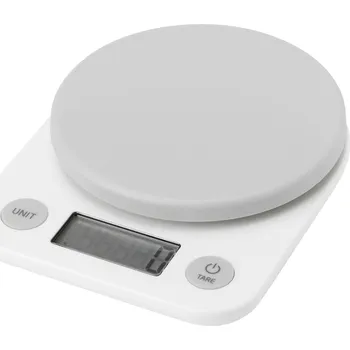 Kuchyňská váha Digitální kuchyňská váha FOODIE 17 cm, bílá, plast, RIG-TIG