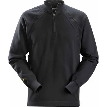 Pánská mikina Snickers Workwear | Mikina s MultiPockets™ na 1/2 zip šedá - Šedá / M / M / šedá