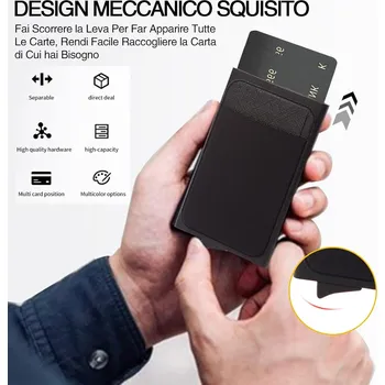 Peněženka DANAPO Tigratigro RFID stíněná peněženka na kreditní karty pro muže a ženy s 6 sloty, kapesní peněženka, držák na kreditní karty