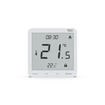 TECH Controllers Drôtový izbový regulátor dvojpolohový (zap/vyp) spolupráca s lištou EU-L-9r - biely + Garancia ceny: Niekto ponúka tento produkt lacnejšie? Máme pre Vás zľavu!