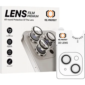 Tvrzené sklo Tel Protect 3D Lens na fotoaparát pro iPhone 15-15 Plus transparent (2 pcs)