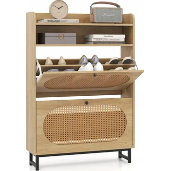 Botník Botník Costway 24 x 115 x 80 cm odstíny hnědé