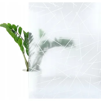 Okenní dekorace Opakovaně použitelná okenní Fólie Mléčné Proužky Statická Fólie 45x150 cm