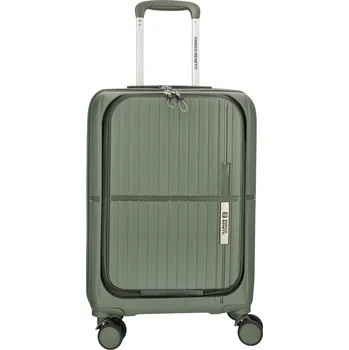 Enrico Benetti Kabinový kufr s vyklápěcí kapsou Tokyo 35x20x55 cm - 35 L - olivový