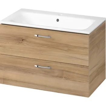 Koupelnový nábytek Cersanit Niko set C67 80 ořech skříňka+umyvadlo Moduo S801-539