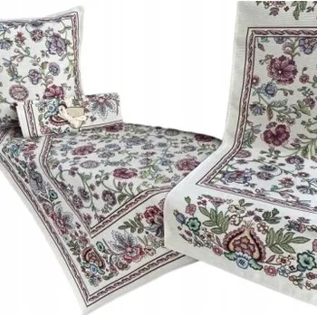 Obraz Běžec na stůl Bordó Květiny 45x140cm Chenille