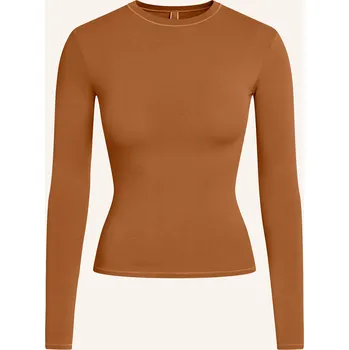 Dámské tričko Skims Dámské Pohodlné Domácí Tričko Cotton Jersey, chai, 36