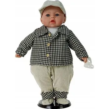 Panenka Panenka miminko s dudlíkem 45 cm s českým hlasem, zpívá a mluví polsky; PVC