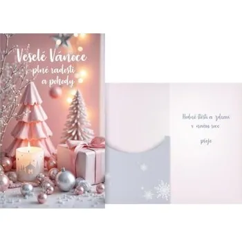 MFP přání vánoční s klopou na peníze V24-509 H PRANI_H_677