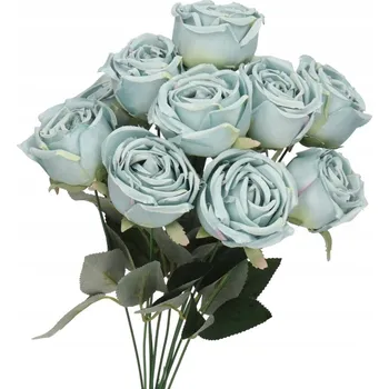 umělá květina UMĚLÉ KVĚTY ROSTLINY RŮŽE KYTICE HUSTÁ XXL 50CM