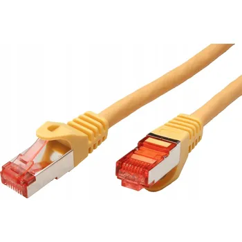 Síťový kabel ROLINE Síťový kabel patchcord RJ45 LAN kat.6 S/FTP LSOH, žlutý, 5 m