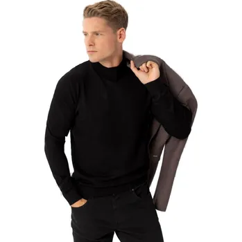 Pánský svetr Pánský svetr VOLCANO-S-BAZ-700-BLACK Černá M