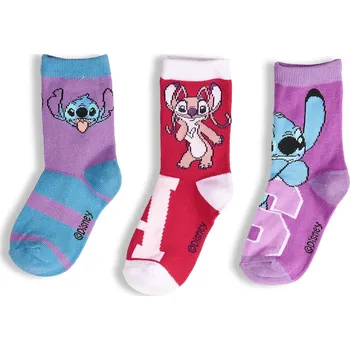 GATE Balení 3 párů ponožek Lilo & Stitch 23/26 825-0803/615