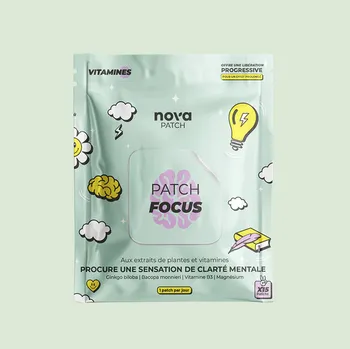 Speciální výživa NovaPatch Náplast na soustředění - zlepšete svou koncentraci 15ks
