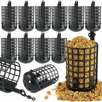 IP kamera 10 X KOŠÍČEK ZANĚTOVÝ KULATÝ 30G OBRATLÍK NA GRUNT FEEDER HOKKAIDO