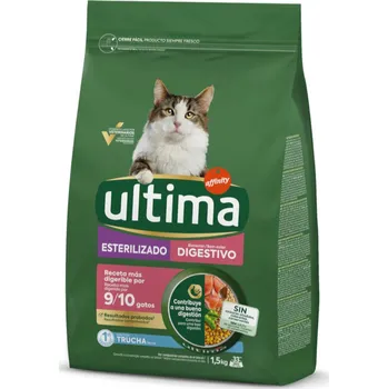 Krmivo pro kočku 3x1,5kg Ultima Cat Sterilized Sensible s pstruhem