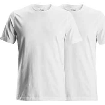 Snickers Workwear | Tričko Classic, 2-balení bílé - Bílá / XL / XL / bílá