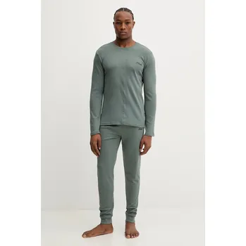 Pánské pyžamo Bavlněné pyžamo Fila pánské, zelená barva, FPW1234 09A, vel. S