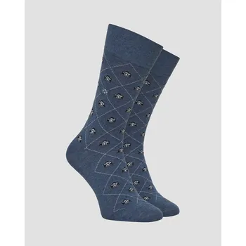 Pánské ponožky Pánské Ponožky Burlington Snapshots V Modré Barvě 24742-6660