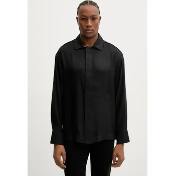 Pánská košile Pyžamová košile Calvin Klein Underwear LV00NM2946 černá 99X, vel. M