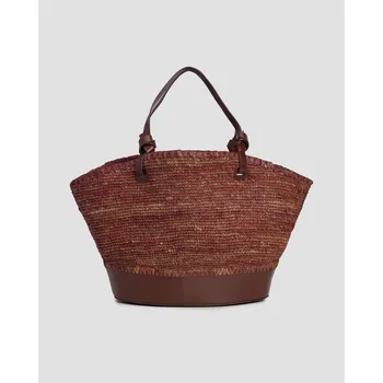 Kabelka Vyplétaná Taška Staud Squillo Raffia Tote H25r7002rb-maho