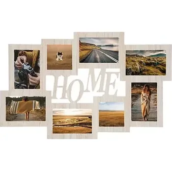 Rám na obraz Dřevěný fotorámeček na více fotek HOME