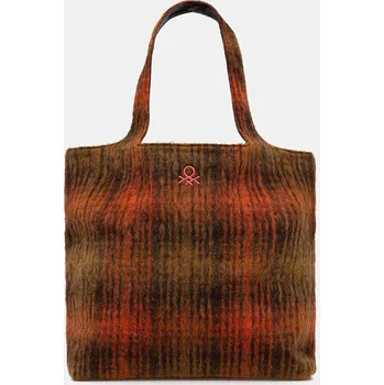 Kabelka Oboustranná kabelka United Colors of Benetton hnědá barva, 6I4BDY08N 88X, vel. ONE SIZE