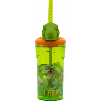 Hrnek se slámkou Stor s 3D figurkou 360 ml