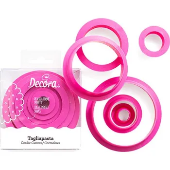 Vykrajovátko Decora SADA PLASTOVÝCH VYKRAJOVÁTEK - KOLEČKO 6ks